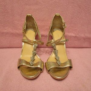 Gianni Bini Golden Mirror heels